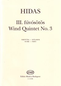 Hidas Wind Quintet No. 3 Score And Parts Sheet Music Songbook