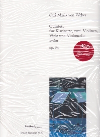 Weber Clarinet Quintet In B-flat Op34 Parts Sheet Music Songbook