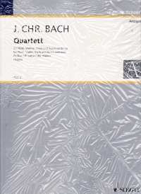 Bach Jc Quartet In B Major Op. 8/6 Fl/vln/vla/bc Sheet Music Songbook