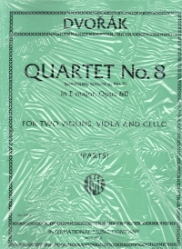 Dvorak String Quartet No 8 E Major Op 80 Parts Sheet Music Songbook