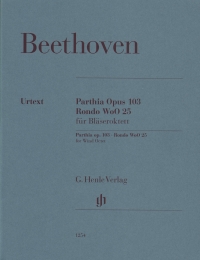 Beethoven Parthia Op103 Rondo Woo25 Wind Octet Sheet Music Songbook