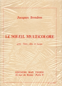 Bondon Le Soleil Multicolore Flute, Viola & Harp Sheet Music Songbook