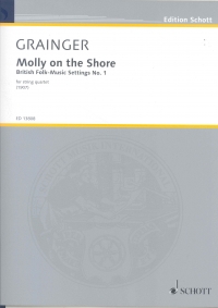 Grainger Molly On The Shore String Quartet Sc/pts Sheet Music Songbook