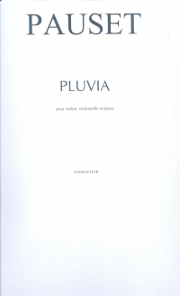 Pauset Pluvia Violin, Cello & Piano Score Sheet Music Songbook