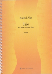 Aho Trio Clarinet, Viola & Piano Score Sheet Music Songbook