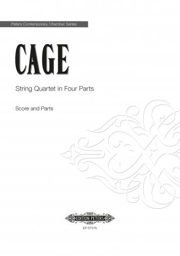 Cage String Quartet In Four Parts Score & Parts Sheet Music Songbook