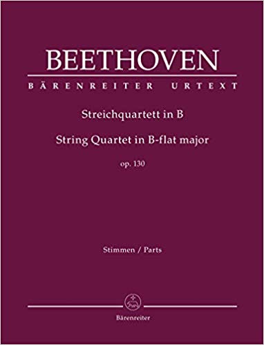 Beethoven String Quartet B-flat Major Op130 Parts Sheet Music Songbook
