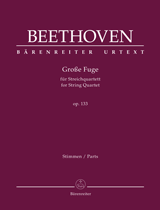 Beethoven String Quartet Grosse Fuge Op133 Parts Sheet Music Songbook