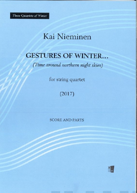 Nieminen Gestures Of Winter... String Quartet Sheet Music Songbook