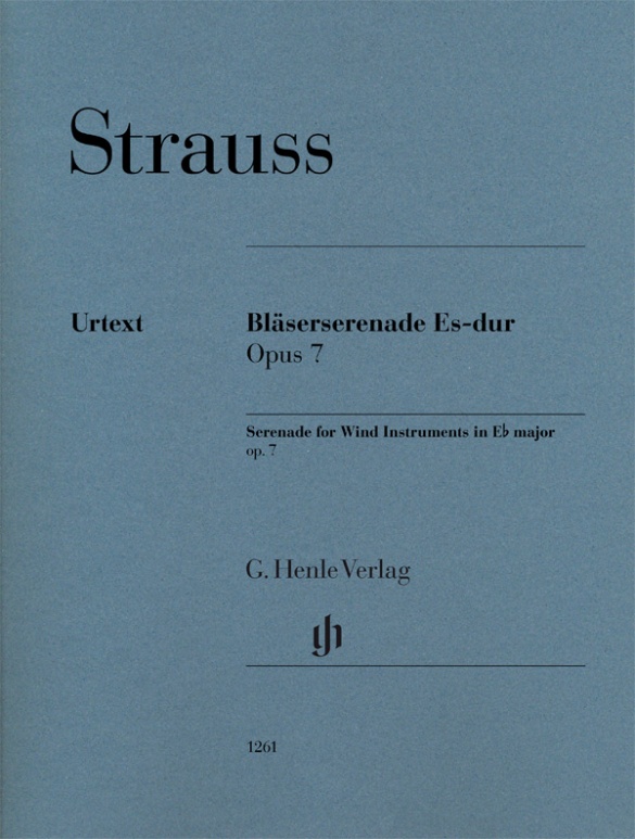 Strauss Serenade For Wind Instruments Op7 Eb Major Sheet Music Songbook