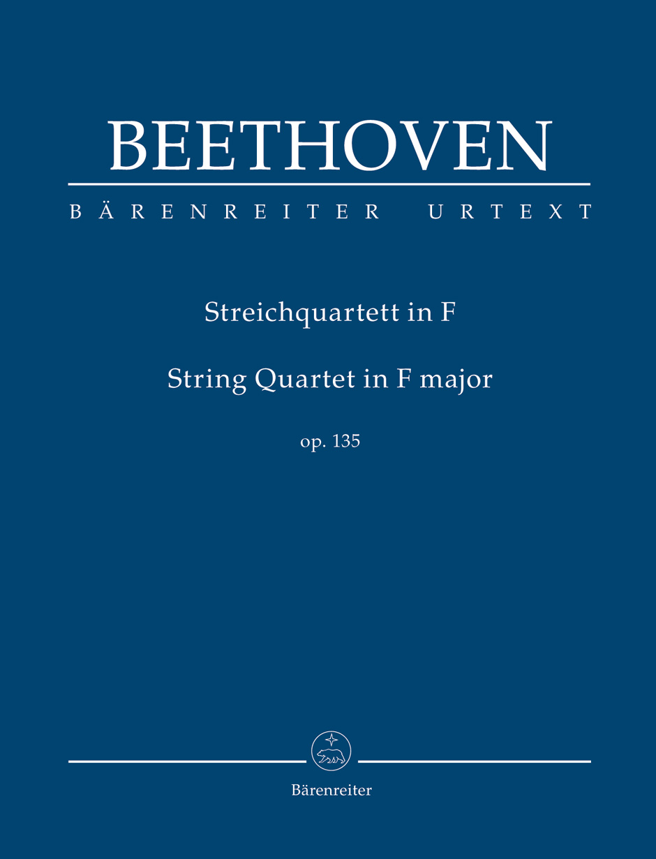 Beethoven String Quartet In F Major Op135 Stsc Sheet Music Songbook