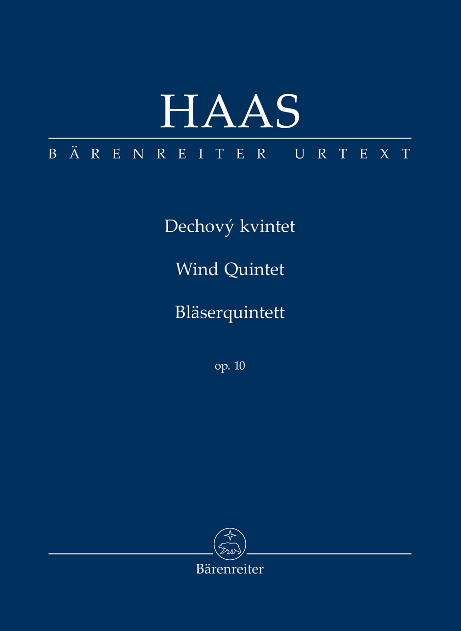 Haas Wind Quintet Op10 Study Score Sheet Music Songbook