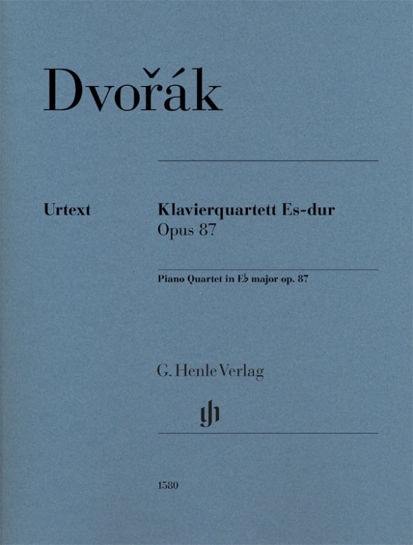 Dvorak Piano Quartet E Flat Major Op87 Sheet Music Songbook