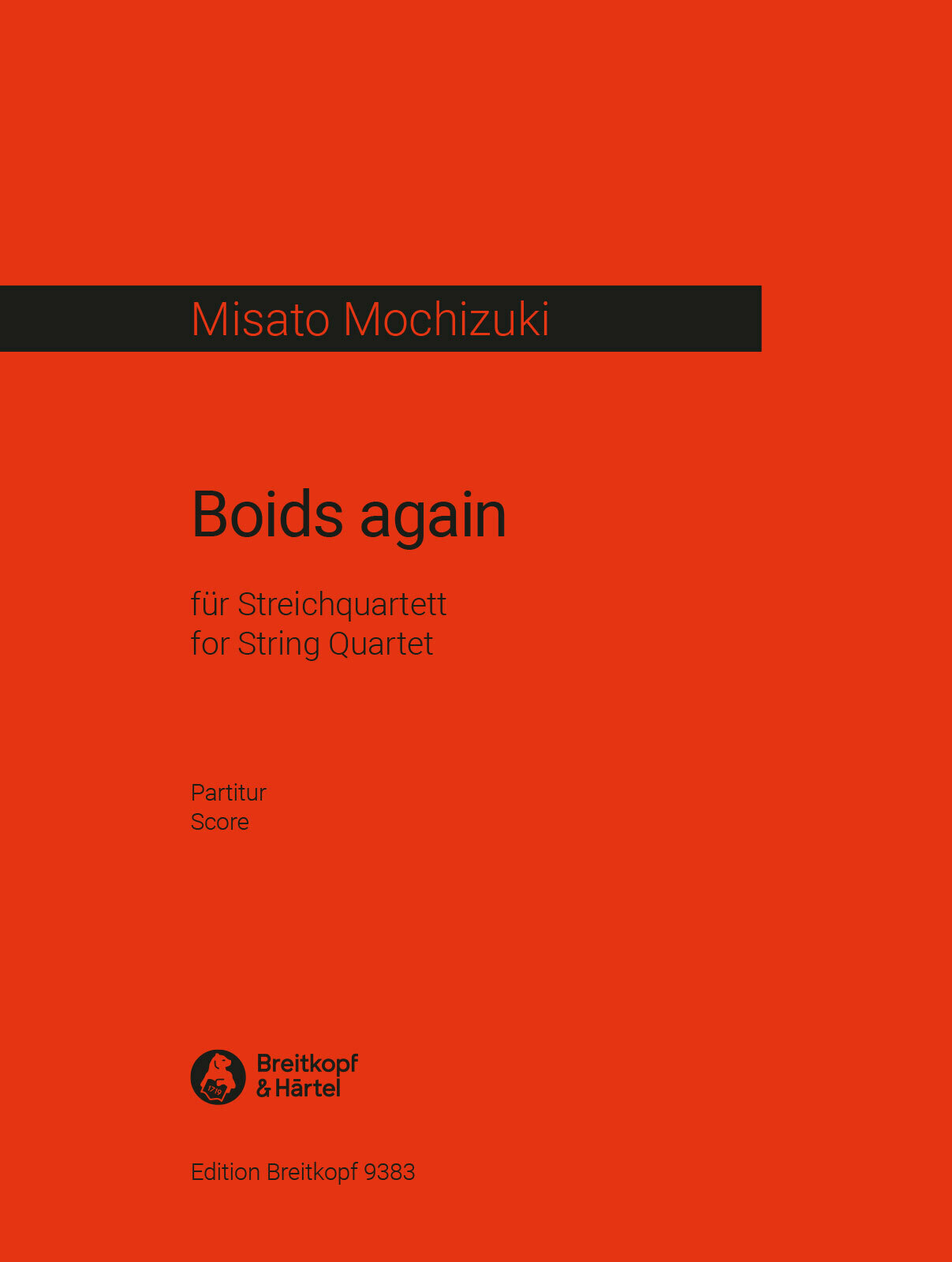 Michizuki Boids Again String Quartet Score Sheet Music Songbook