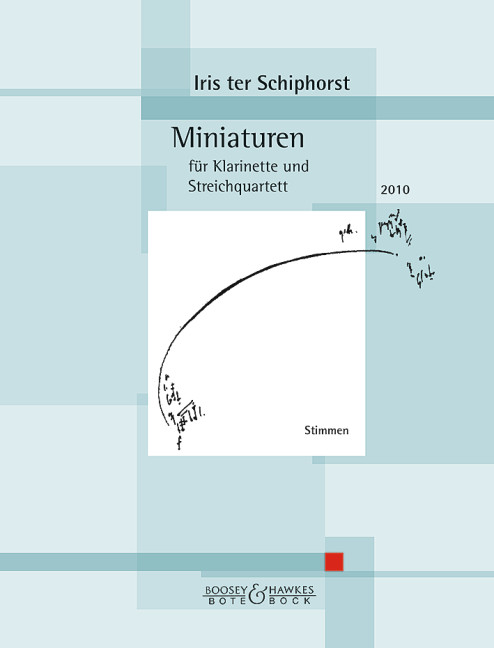 Schiphorst Miniaturen Clarinet & Str Quartet Parts Sheet Music Songbook