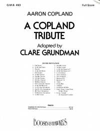 Copland Tribute (grundman) Full Score For Qmb493 Sheet Music Songbook
