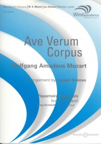Mozart Ave Verum Corpus K618 Wind Band Score Sheet Music Songbook