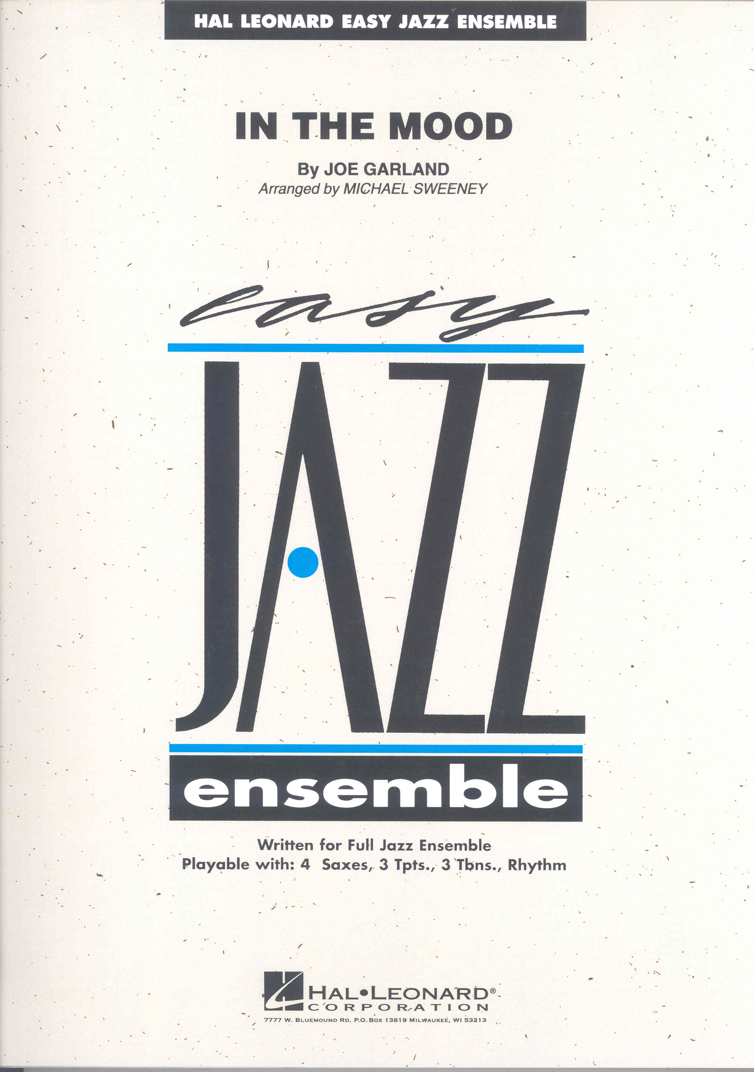 In The Mood Garland Hal Leonard Easy Jazz Ensemble Sheet Music Songbook