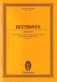 Beethoven Sextet Op81 B Mini Score Sheet Music Songbook