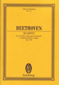 Beethoven String Quartet Op18 No 2 G Komplimentier Sheet Music Songbook
