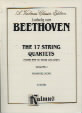 Beethoven String Quartets Vol 1 Op 18 Nos 1-6 Sheet Music Songbook