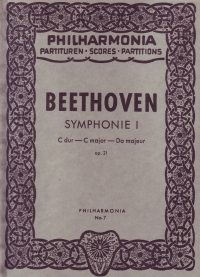 Beethoven Symphony No 1 Op21 C Pocket Score Sheet Music Songbook