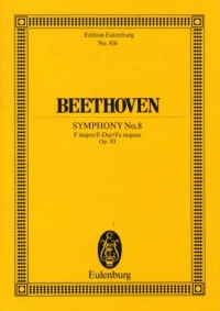 Beethoven Symphony No 8 Op93 F Mini Score Sheet Music Songbook