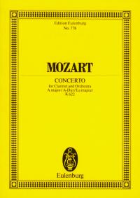 Mozart Clarinet Concerto A K622 Cl/orch Mini Sheet Music Songbook