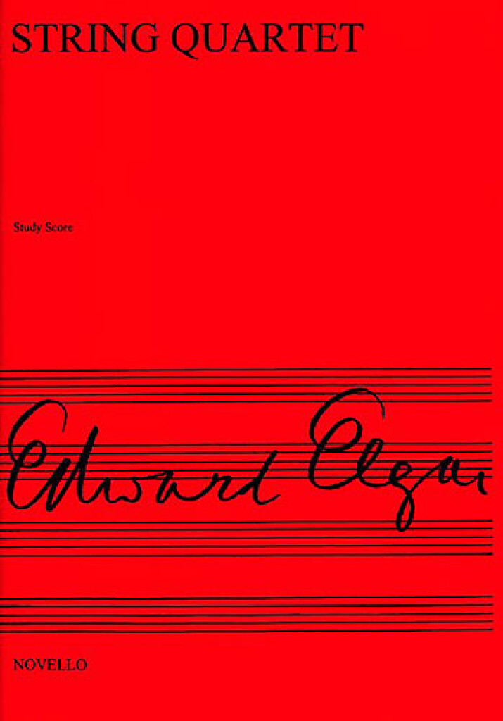 Elgar String Quartet Study Score Sheet Music Songbook