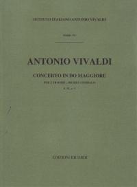 Vivaldi Concerto (2 Trumpets) Op 46/1 Fix/1 Cmajor Sheet Music Songbook
