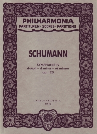 Schumann Symphony No 4 In Dmin Op120 Min Score Sheet Music Songbook