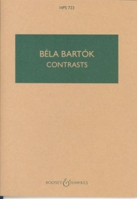 Bartok Contrasts Cl/vln/pno Mini Score Hps723 Sheet Music Songbook