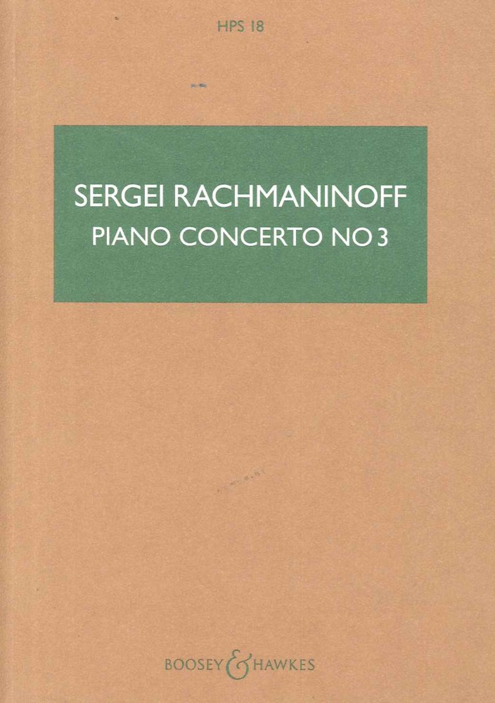 Rachmaninoff Piano Concerto No 3 Op 30 Mini Score Sheet Music Songbook