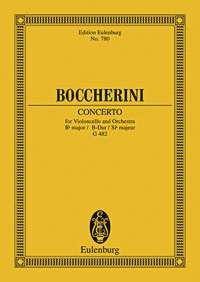 Boccherini Cello Concerto Bb Maj Mini Score Sheet Music Songbook
