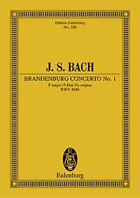 Bach Brandenburg Concerto No 1 Bwv 1046 F Major Sheet Music Songbook