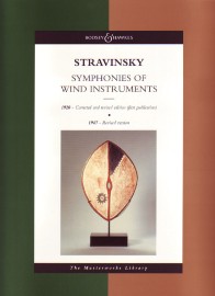 Stravinsky Symphonies Of Wind Instruments Masterwk Sheet Music Songbook