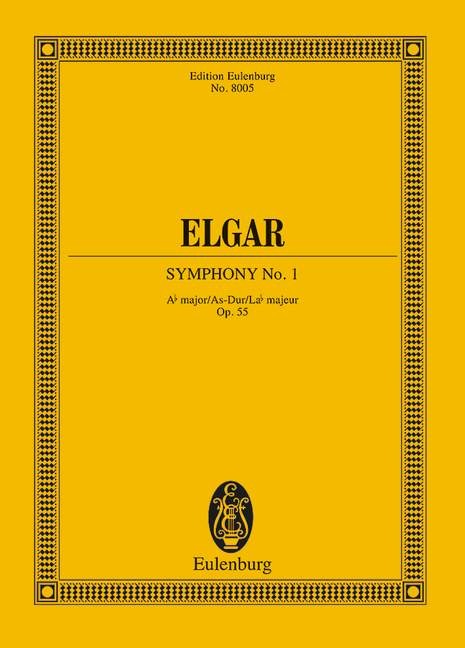 Elgar Symphony No 1 Op55 Ab Major Mini Score Sheet Music Songbook