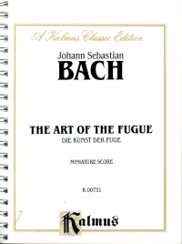 Bach Art Of The Fugue(die Kunst Der Fuge)miniscore Sheet Music Songbook