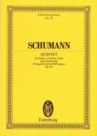 Schumann Piano Quintet Eb Major Op44 Mini Score Sheet Music Songbook