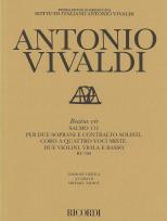 Vivaldi Beatus Vir Rv598 Sa/strings Score Sheet Music Songbook