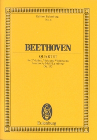 Beethoven String Quartet Op132 A Minor Mini Score Sheet Music Songbook