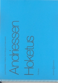 Andriessen Hoketus Full Score (dono 172) Sheet Music Songbook