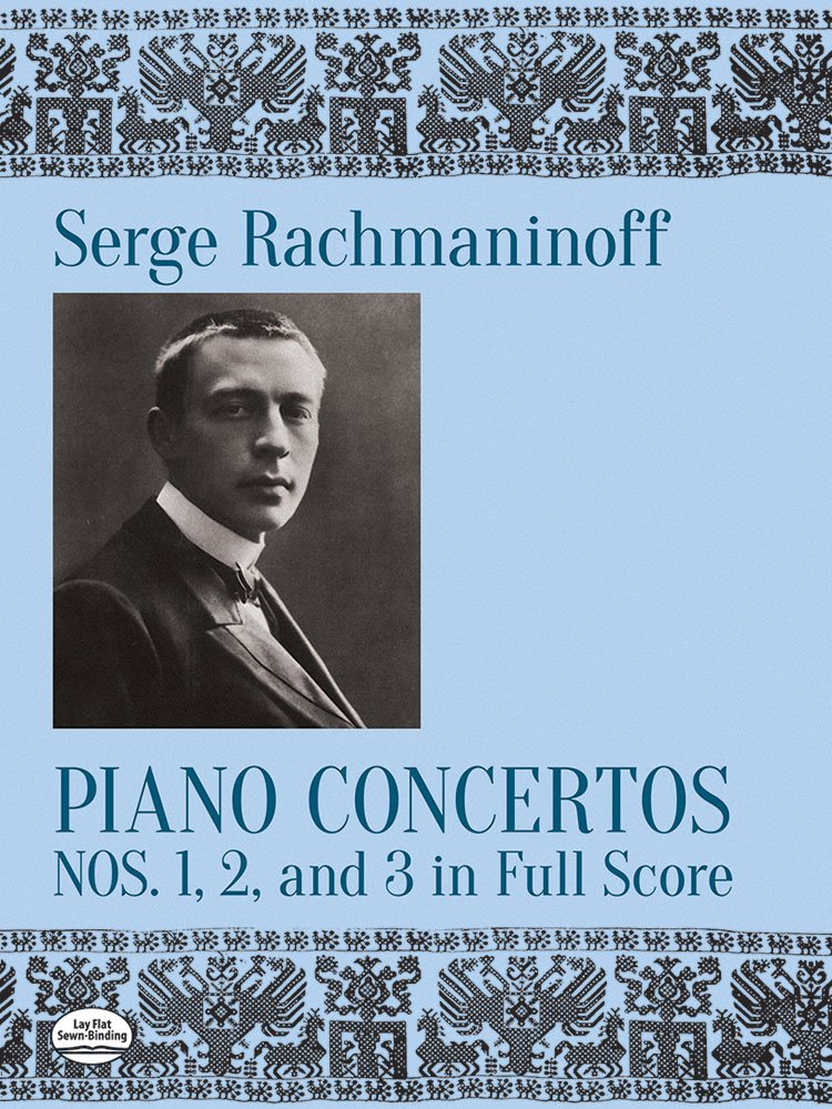 Rachmaninoff Piano Concertos 1,2,3 Full Score Sheet Music Songbook