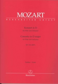 Mozart Concerto K314 D Flute Full Score Sheet Music Songbook