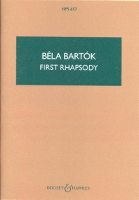 Bartok Rhapsody No 1 Pocket Score Hps657 Sheet Music Songbook