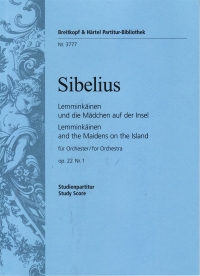 Sibelius Lemminkainen Madchen Op22/1 Psc Sheet Music Songbook
