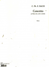 Bach Flute Concerto Dmin Viola Part Sheet Music Songbook