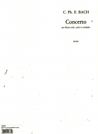 Bach Flute Concerto Dmin Cello Bass Part Sheet Music Songbook