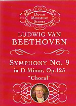 Beethoven Symphony No 9 Op125 Dmin Choral Miniscor Sheet Music Songbook