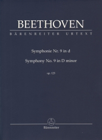 Beethoven Symphony No 9 Op125 Dmin Choral Study Sc Sheet Music Songbook